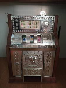 lot 296 image: Silver Eagle Slot Machine