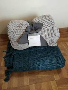 lot 133 image: Two Woven Throw Blankets