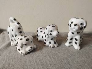 lot 68 image: Three Dalmatian Dog Figurines