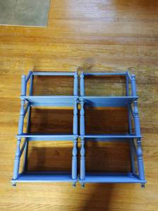 lot 73 image: Two Blue Shelves