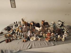 lot 77 image: Collection of Dog Figurines- Mainly Vintage