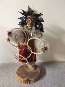 lot 2 image: Native American Hoop Dancer Kachina Doll