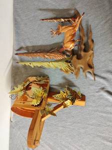 lot 85 image: Two Vintage Metal and Wood Dcor Pieces