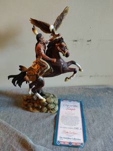 lot 300 image: Cry of the Eagle Warriors Quest Figurine Hamilton Collection