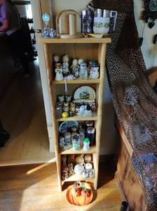 lot 305 image: Shelf with Collection of Salt & Pepper Shakers- Some Vintage