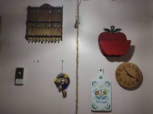 lot 322 image: Collection of Wall Art and Dcor- Includes Sterling Silver Spoon