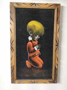 lot 354 image: Vintage Velvet Painting