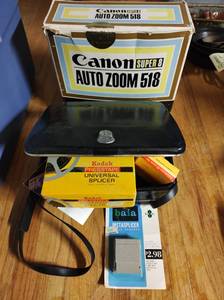 lot 362 image: Vintage Projector, Splicer, and Movie Camera