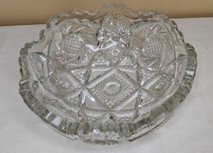 lot 244 image: Stunning Antique German Bowl, GlassCrystal