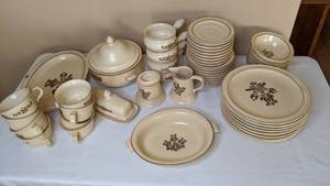 lot 247 image: Large Matching Dish Set with Serving Pieces