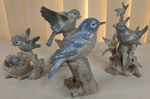 lot 172 image: Set of (4) Vintage Otagiri Japan Bird Figurines - 1960s