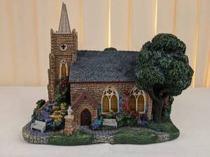 lot 189 image: Thomas Kinkade Hawthorne Village Windermer Church, 1999