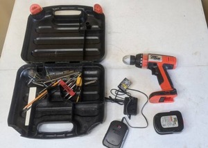 lot 293 image: Black & Decker Firestorm Cordless Drill and Bits