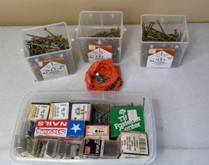 lot 362 image: Miscellaneous Hardware - Screws, Nails, Fasteners