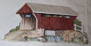 lot 219 image: Vintage 1994 Brian Baker Deja Vu Collection 1513 Country Bridge