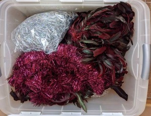 lot 206 image: Lovely Assortment of Purple Christmas Dcor