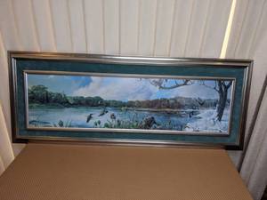 lot 137 image: Framed Changing of the Seasons Print