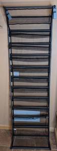 lot 128 image: Tall Black Shoe Organizer