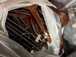 lot 380 image: Bag of Wooden Hangers 