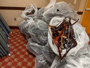 lot 85 image: Bag of Clothes Hangers