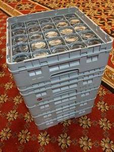 lot 456 image: Set of (5) Dishwasher Racks & Lot of Glasses