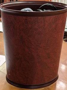 lot 535 image: Trash Can and Several Alarm Clocks