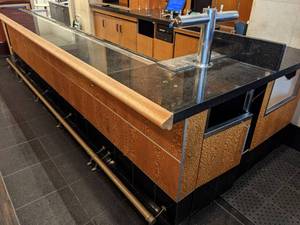 lot 10 image: Bar Counter, Foot Rail, Taps, and More