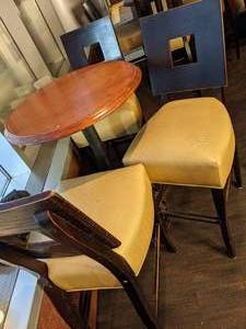lot 24 image: Cafe Table and Chairs
