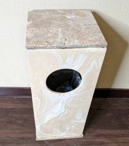 lot 166 image: Stone Trash Receptacle