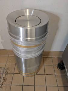 lot 184 image: Metal Trash Can