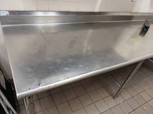 lot 41 image: Stainless Steel Table, Cabinet, Heinz Volpak and More