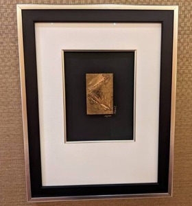 lot 55 image: Framed Matted Abstract, Mixed Media Artwork by Kim Grant