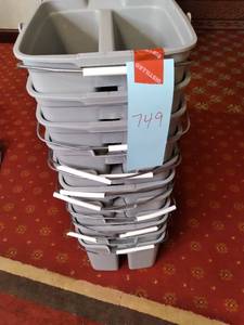 lot 749 image: Collection of Carry Caddies with Bucket Style Handles