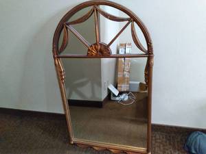 lot 758 image: Large Arch Top Mirror