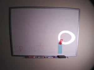 lot 785 image: Wall Mounted Dry Erase Board