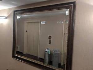 lot 123 image: Large Beveled Edge Mirror