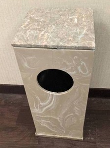 lot 129 image: Stone Trash Receptacle