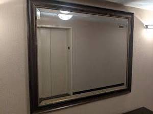 lot 131 image: Large Beveled Edge Mirror