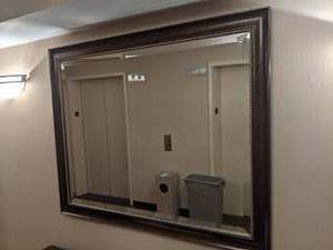 lot 140 image: Large Beveled Edge Mirror