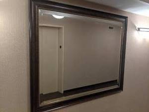lot 157 image: Large Beveled Edge Mirror