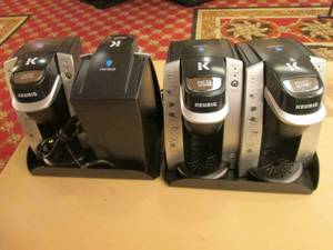 lot 303 image: Lot of 4 Keurig K-Cup In Room Brewing Systems