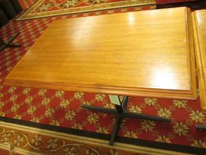 lot 304 image: Small Wooden Pedestal Table