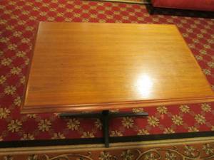 lot 307 image: Small Wooden Pedestal Table