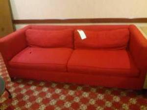 lot 647 image: Classy Red Couch