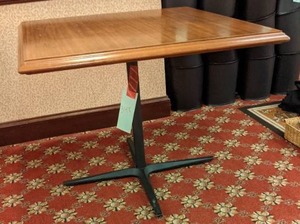 lot 348 image: Square Pedestal Table
