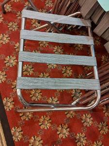 lot 356 image: Lot of 17 Folding Luggage Racks