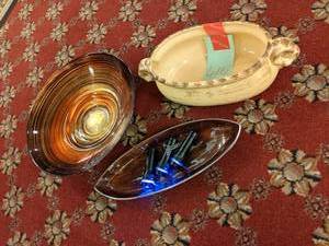 lot 616 image: Lot of 3 Decorative Bowls and 3 Flashlights