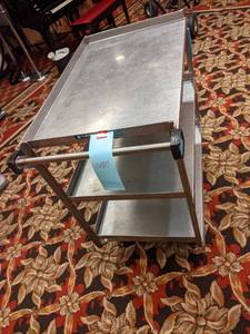lot 680 image: Metal 3-Shelf Utility Cart-Lakeside