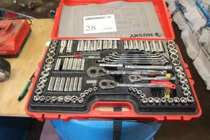 lot 28 image: Husky Wrench Set  with Plastic Case