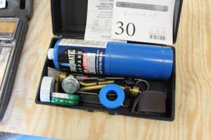 lot 30 image: Benz-O-Matic SureFire Brass Torch Set  with Accessories and Plastic Case